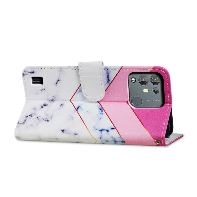 For Blackview A55 Pro Painted Pattern Horizontal Flip Leather Phone Case(Smoke Marble)