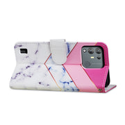 For Blackview A55 Pro Painted Pattern Horizontal Flip Leather Phone Case(Smoke Marble)