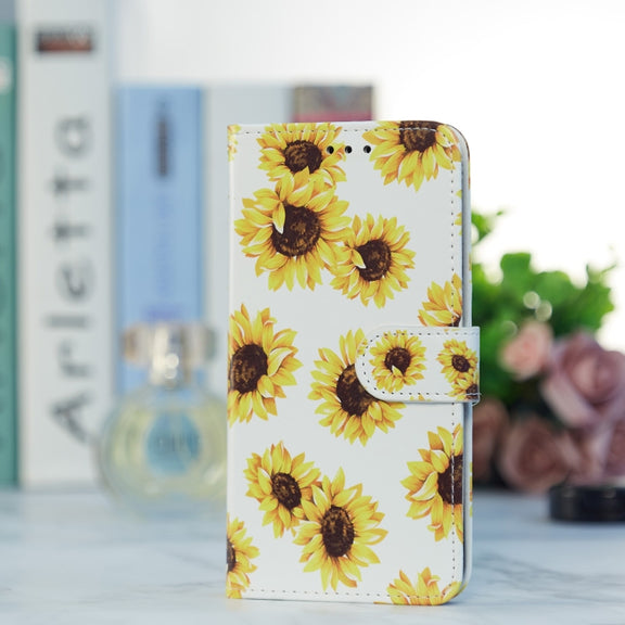 For Blackview A55 Pro Painted Pattern Horizontal Flip Leather Phone Case(Sunflower)
