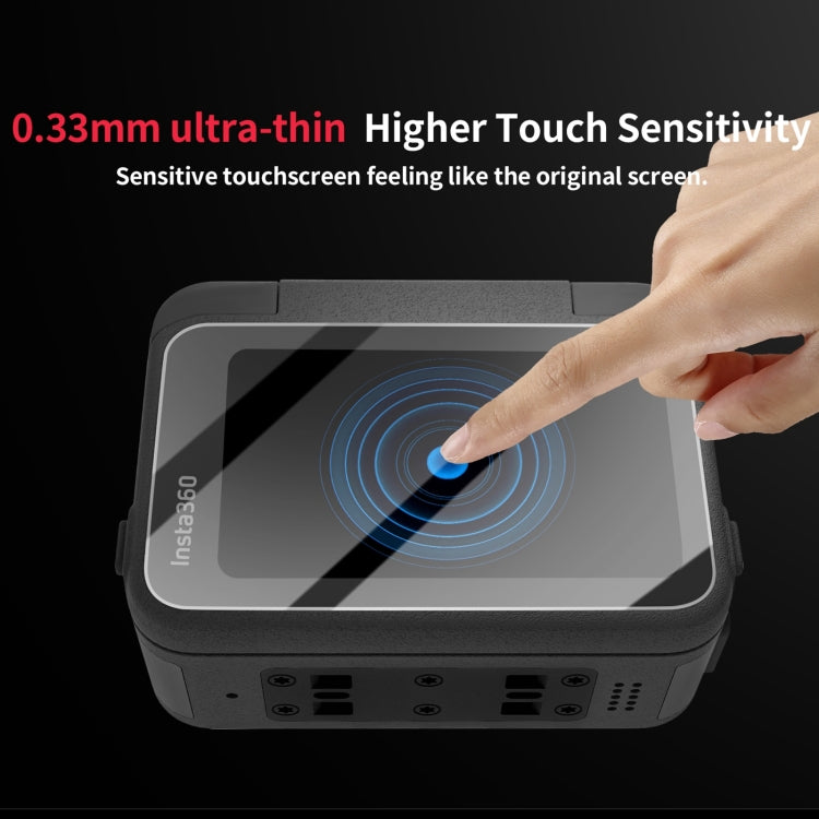 For Insta360 Ace Sunnylife 3 in 1 Rear & Front Screen Lens Explosion proof Film(2 Sets)