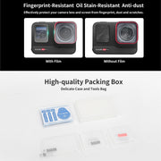 For Insta360 Ace Pro Sunnylife 3 in 1 Rear & Front Screen Lens Explosion proof Film(1 Set)