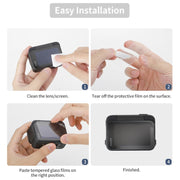 For Insta360 Ace Sunnylife 3 in 1 Rear & Front Screen Lens Explosion proof Film(2 Sets)