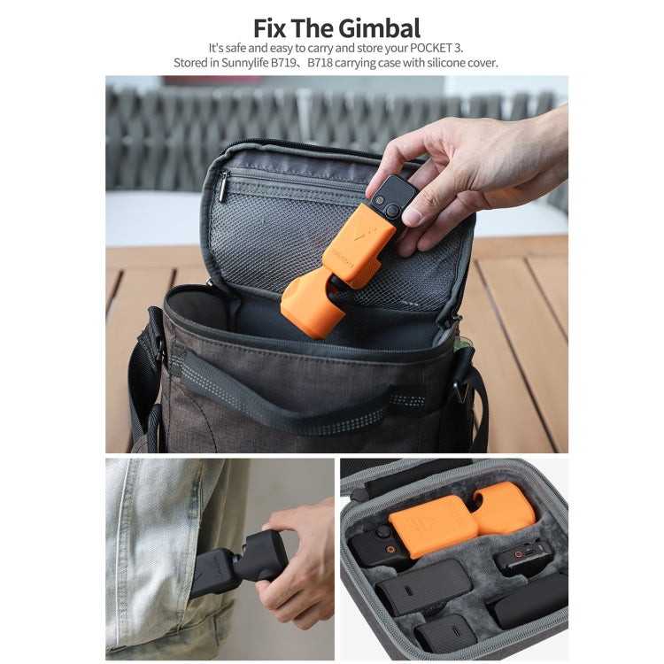 For DJI Osmo Pocket 3 Sunnylife OP3-BHT746 Silicone Protective Case(Red)