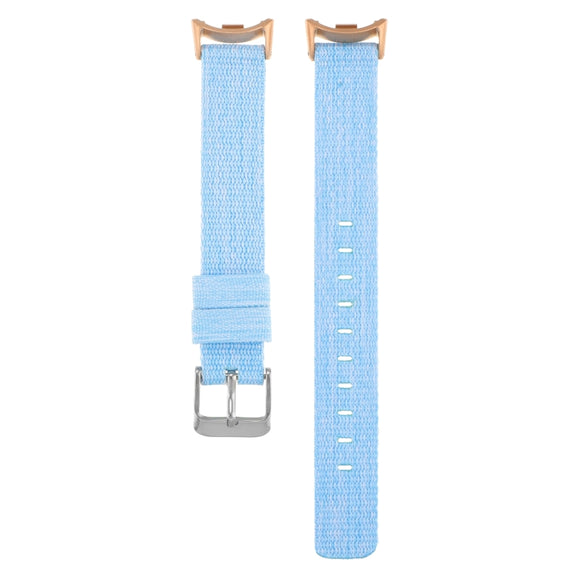 For Xiaomi Mi Band 8 Nylon Canvas Watch Band(Sky Blue)