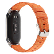 For Xiaomi Mi Band 8 Nylon Canvas Watch Band(Orange)