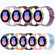 For Samsung Galaxy Watch6/6 Classic/5/5 Pro Nylon Canvas Watch Band(Lavender Purple)