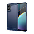 For Motorola Moto G 5G 2024 Brushed Texture Carbon Fiber TPU Phone Case(Blue) - Motorola Cases by PMC Jewellery | Online Shopping South Africa | PMC Jewellery | Buy Now Pay Later Mobicred