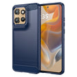 For Motorola Edge 50 Neo Carbon Fiber Brushed Texture TPU Phone Case(Blue) - free shipping - PMC TechLife - Order now!