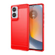 For Motorola Moto G85 Carbon Fiber Brushed Texture TPU Phone Case(Red) - free shipping - PMC TechLife - Order now!
