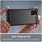 For Motorola Moto G Power 2023 Carbon Fiber Brushed Texture TPU Phone Case(Black)