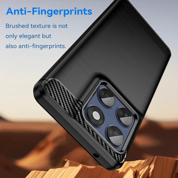 For Motorola Edge 60 Fusion Carbon Fiber Brushed Texture TPU Phone Case(Black)