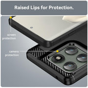 For Motorola Edge 5G 2025 Carbon Fiber Brushed Texture TPU Phone Case(Black)