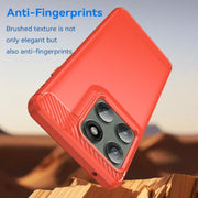 For Motorola Edge 5G 2025 Carbon Fiber Brushed Texture TPU Phone Case(Red)