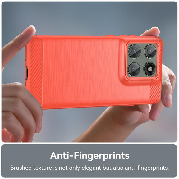 For Motorola Edge 5G 2025 Carbon Fiber Brushed Texture TPU Phone Case(Red)