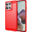 For Motorola Moto G56 5G Carbon Fiber Brushed Texture TPU Phone Case(Red) - free shipping - PMC TechLife - Order now!