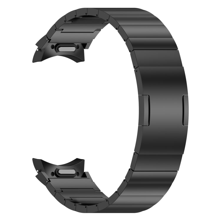 For Samsung Galaxy Watch6/6 Classic/5/5 Pro Button Style One-bead Metal Watch Band(Black)