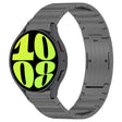 For Samsung Galaxy Watch6/6 Classic/5/5 Pro Button Style One-bead Metal Watch Band(Grey) - Watch Bands by PMC TechLife | Online Shopping South Africa | PMC TechLife | Buy Now Pay Later Mobicred