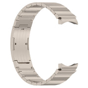For Samsung Galaxy Watch6/6 Classic/5/5 Pro Button Style One-bead Metal Watch Band(Titanium Color)