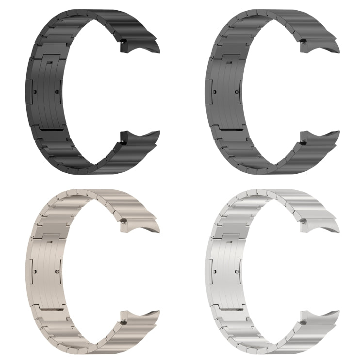 For Samsung Galaxy Watch6/6 Classic/5/5 Pro Button Style One-bead Metal Watch Band(Grey)
