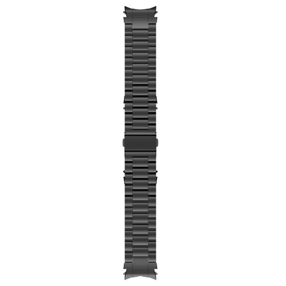 For Samsung Galaxy Watch6/6 Classic/5/5 Pro Button Style Three-bead Metal Watch Band(Silver)