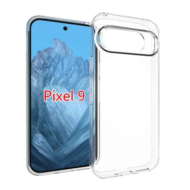 For Google Pixel 9 Water-resistant Texture TPU Phone Case(Transparent)
