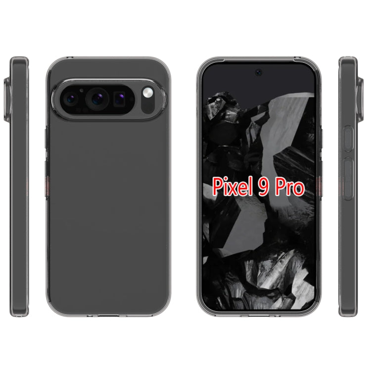 For Google Pixel 9 Pro Water-resistant Texture TPU Phone Case(Transparent)