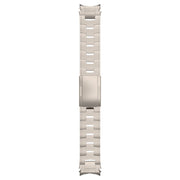 For Samsung Galaxy Watch6/6 Classic/5/5 Pro Button Style Titanium Steel Metal Watch Band(Silver)