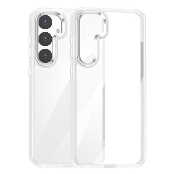 For Samsung Galaxy S25 5G Anti-fingerprint Highly Transparent PC Phone Case(White)