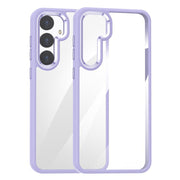 For Samsung Galaxy S25 5G Anti-fingerprint Highly Transparent PC Phone Case(Purple)