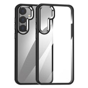 For Samsung Galaxy S25+ 5G Anti-fingerprint Highly Transparent PC Phone Case(Black)