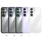 For Samsung Galaxy S25 Ultra 5G Anti-fingerprint Highly Transparent PC Phone Case(Black)