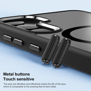 For Samsung Galaxy S25 5G MagSafe Anti-fingerprint Highly Transparent PC Phone Case(Black)