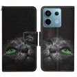 For Xiaomi Redmi Note 13 Pro 5G Colored Drawing Pattern Leather Phone Case(Black Cat) - Note 13 Pro Cases by PMC TechLife | Online Shopping South Africa | PMC TechLife | Buy Now Pay Later Mobicred