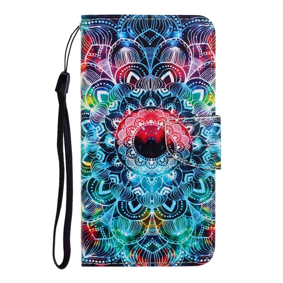 For Xiaomi Redmi Note 13 Pro 5G Colored Drawing Pattern Leather Phone Case(Mandala)