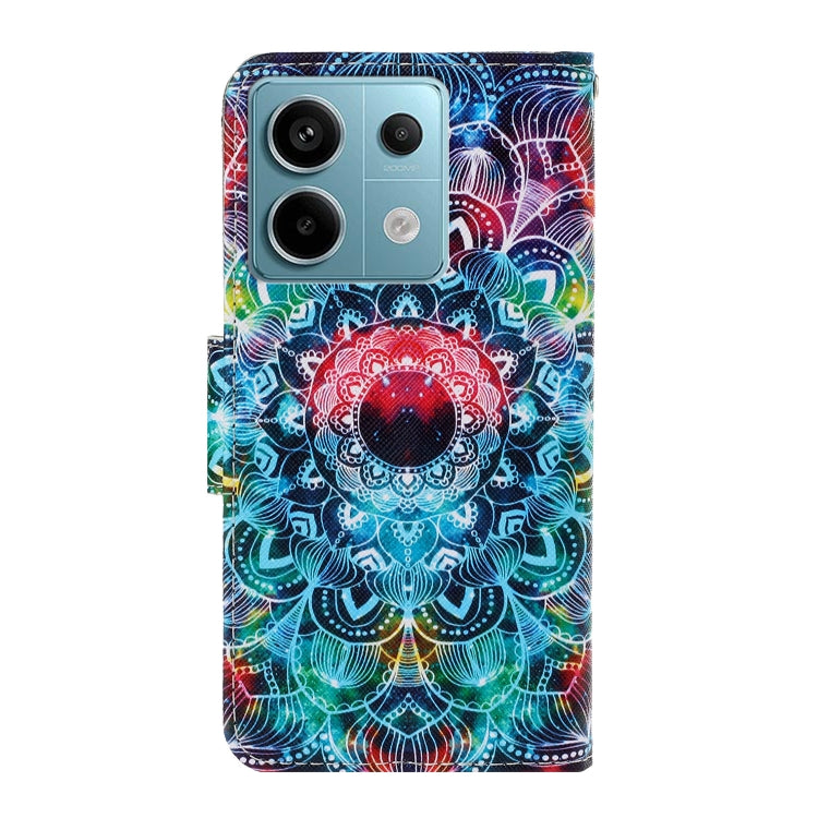 For Xiaomi Redmi Note 13 Pro 5G Colored Drawing Pattern Leather Phone Case(Mandala)