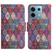 For Xiaomi Redmi Note 13 Pro 5G Colored Drawing Pattern Leather Phone Case(Diamond Kaleidoscope)