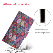 For Xiaomi Redmi Note 13 Pro 5G Colored Drawing Pattern Leather Phone Case(Diamond Kaleidoscope)