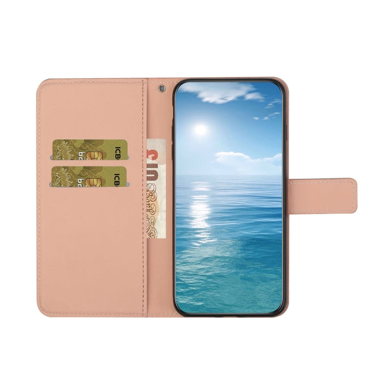 For Google Pixel 9 Pro XL Ethnic Style Embossed Pattern Leather Phone Case(Pink)