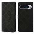 For Google Pixel 9 Pro XL Ethnic Style Embossed Pattern Leather Phone Case(Black) - Google Cases by PMC TechLife | Online Shopping South Africa | PMC TechLife | Buy Now Pay Later Mobicred