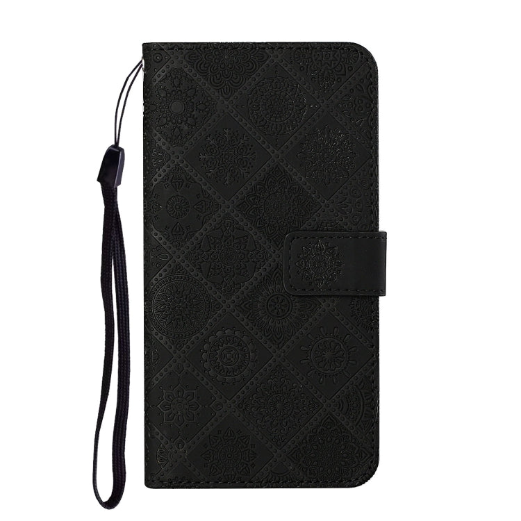 For Google Pixel 9 Pro XL Ethnic Style Embossed Pattern Leather Phone Case(Black)