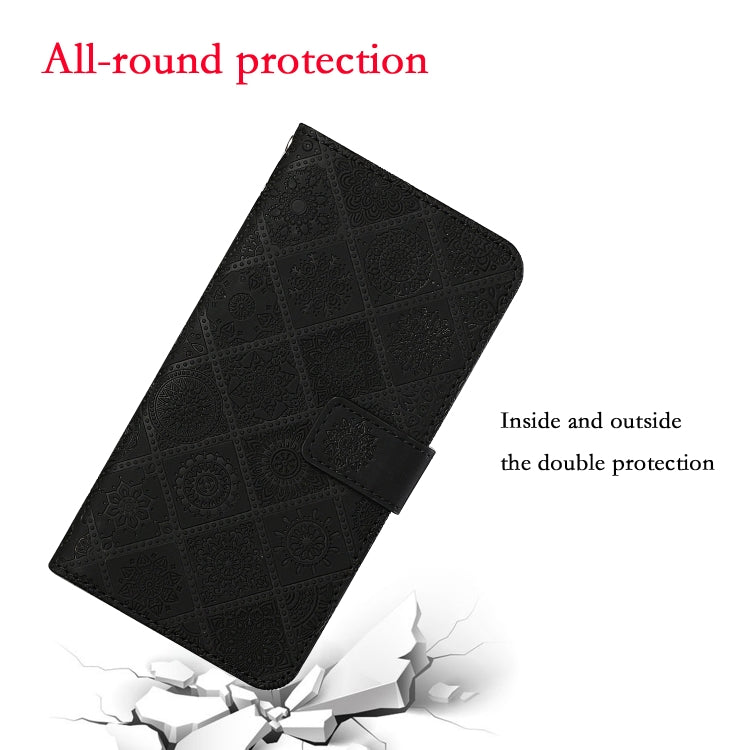 For Google Pixel 9 Pro XL Ethnic Style Embossed Pattern Leather Phone Case(Black)