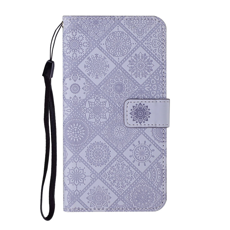 For Google Pixel 9 / 9 Pro Ethnic Style Embossed Pattern Leather Phone Case(Purple)