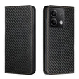 For Xiaomi Redmi Note 13 5G Carbon Fiber Texture Flip Holder Leather Phone Case(Black) - Note 13 Cases by PMC TechLife | Online Shopping South Africa | PMC TechLife | Buy Now Pay Later Mobicred