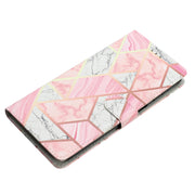 For Blackview A53 Pro Colored Drawing Leather Phone Case(Pink Marble)