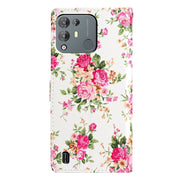 For Blackview A55 Pro Colored Drawing Leather Phone Case(Peonies)