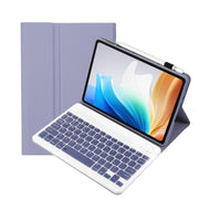 For OnePlus Pad Go / OPPO Pad Air2 / Neo OP14 TPU Ultra-thin Detachable Bluetooth Keyboard Leather Case(Purple)