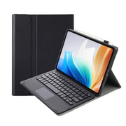 For OnePlus Pad Go / OPPO Pad Air2 / Neo OP14-A TPU Ultra-thin Detachable Bluetooth Keyboard Leather Case with Touchpad(Black)