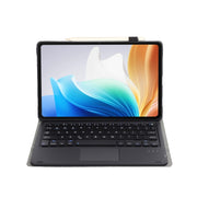 For OnePlus Pad Go / OPPO Pad Air2 / Neo OP14-A TPU Ultra-thin Detachable Bluetooth Keyboard Leather Case with Touchpad(Black)