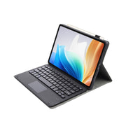 For OnePlus Pad Go / OPPO Pad Air2 / Neo OP14-A TPU Ultra-thin Detachable Bluetooth Keyboard Leather Case with Touchpad(Black)