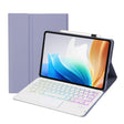For OnePlus Pad Go / OPPO Pad Air2 / Neo OP14-AS TPU Ultra-thin Detachable Backlight Bluetooth Keyboard Leather Case with Touchpad(Purple) - OPPO Keyboard by PMC TechLife | Online Shopping South Africa | PMC TechLife | Buy Now Pay Later Mobicred